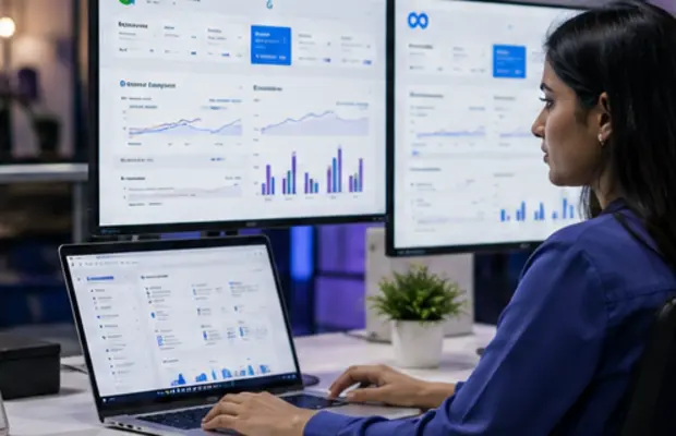 Digital advertising strategist managing paid media and social campaigns